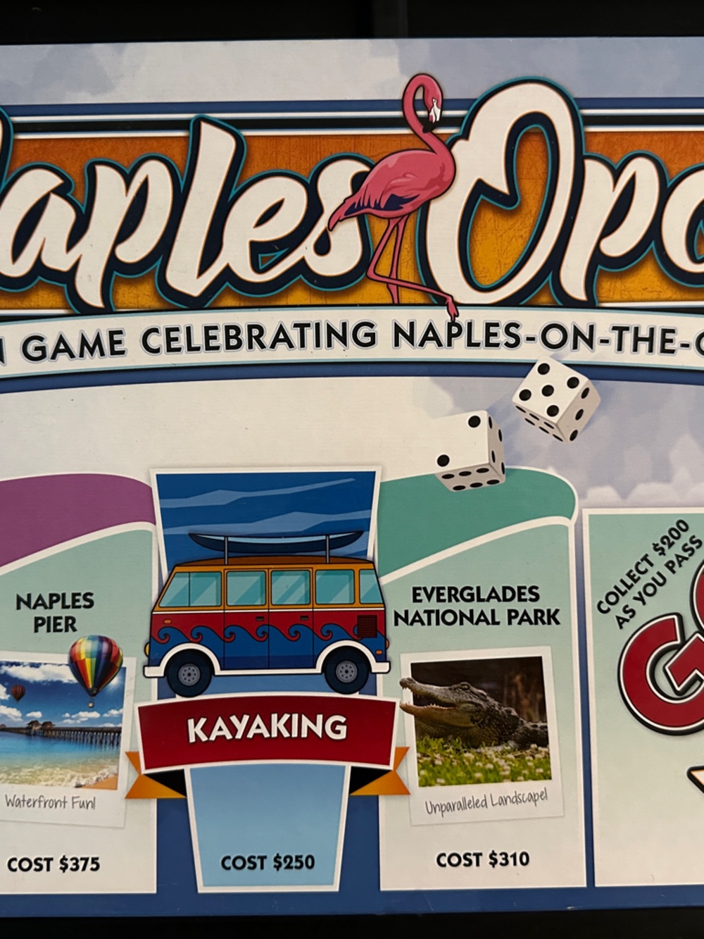Naples Opal: Family Board Game in Teal & Blue